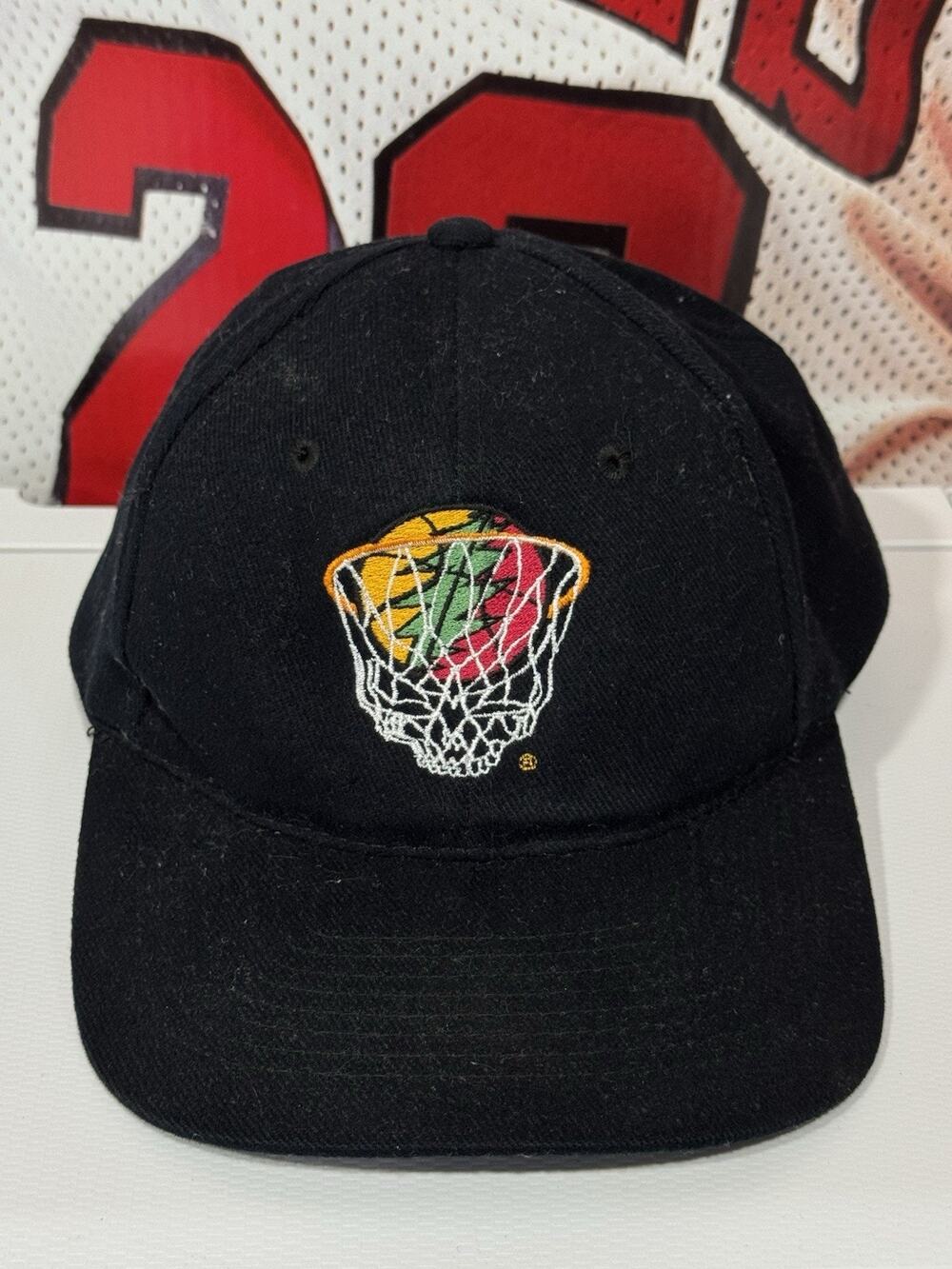 Vintage 1996 Grateful Dead x Lithuania Basketball Snapback Hat KC RARE